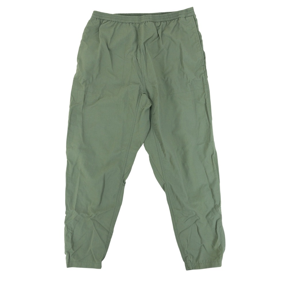 Orvis Pants Womens XL Green Nylon Elastic Waist Snap Cuff Hiking Utility VTG‎